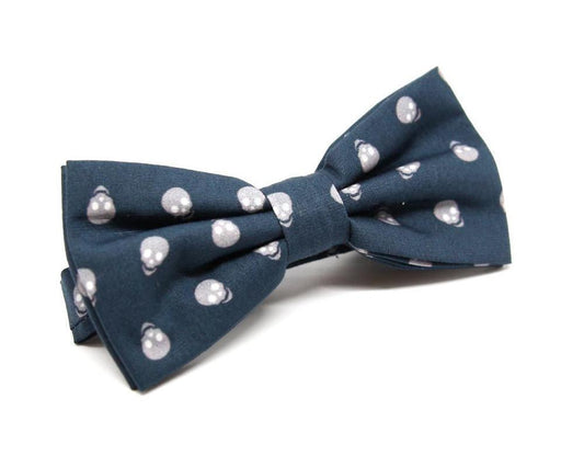 Pajarita Calaveras Grises