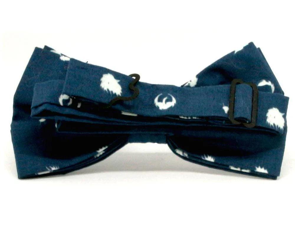 Pajarita azul con estampado blanco inspirada en Game of Thrones, diseño original y friki