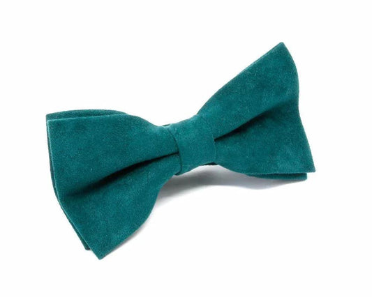 Pajarita verde de terciopelo para hombre y niño, accesorio original y hecho a mano en España