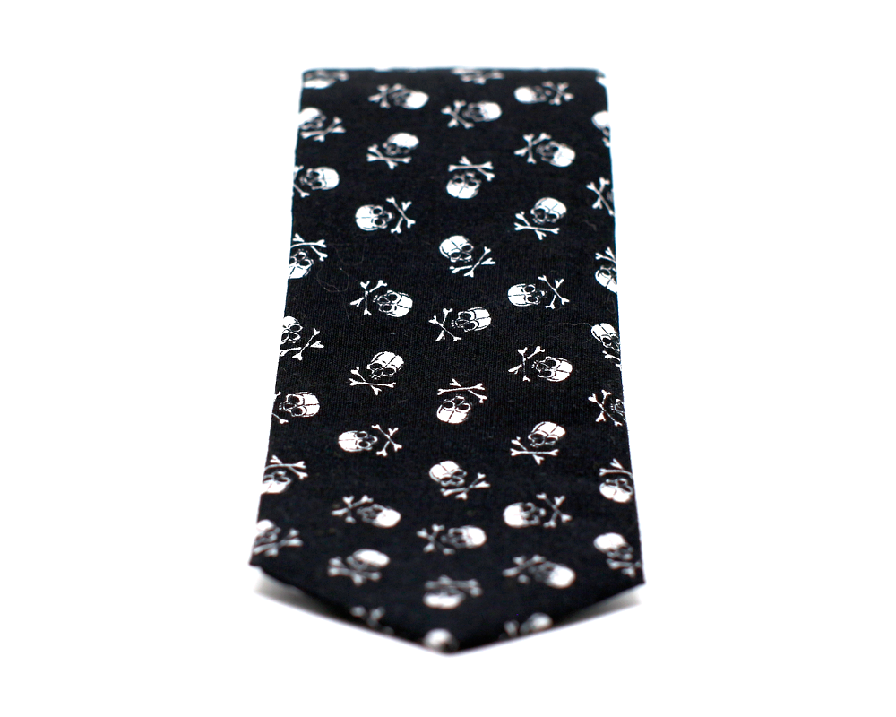 Corbata Calaveritas Negra