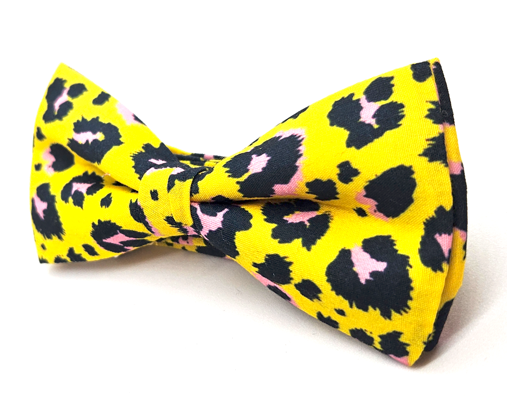 Pajarita Animal Print Amarillo 🆕