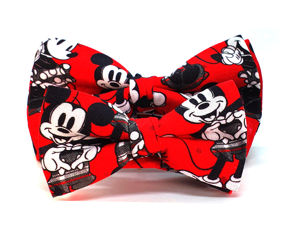 Pajarita Mickey y Minnie Roja