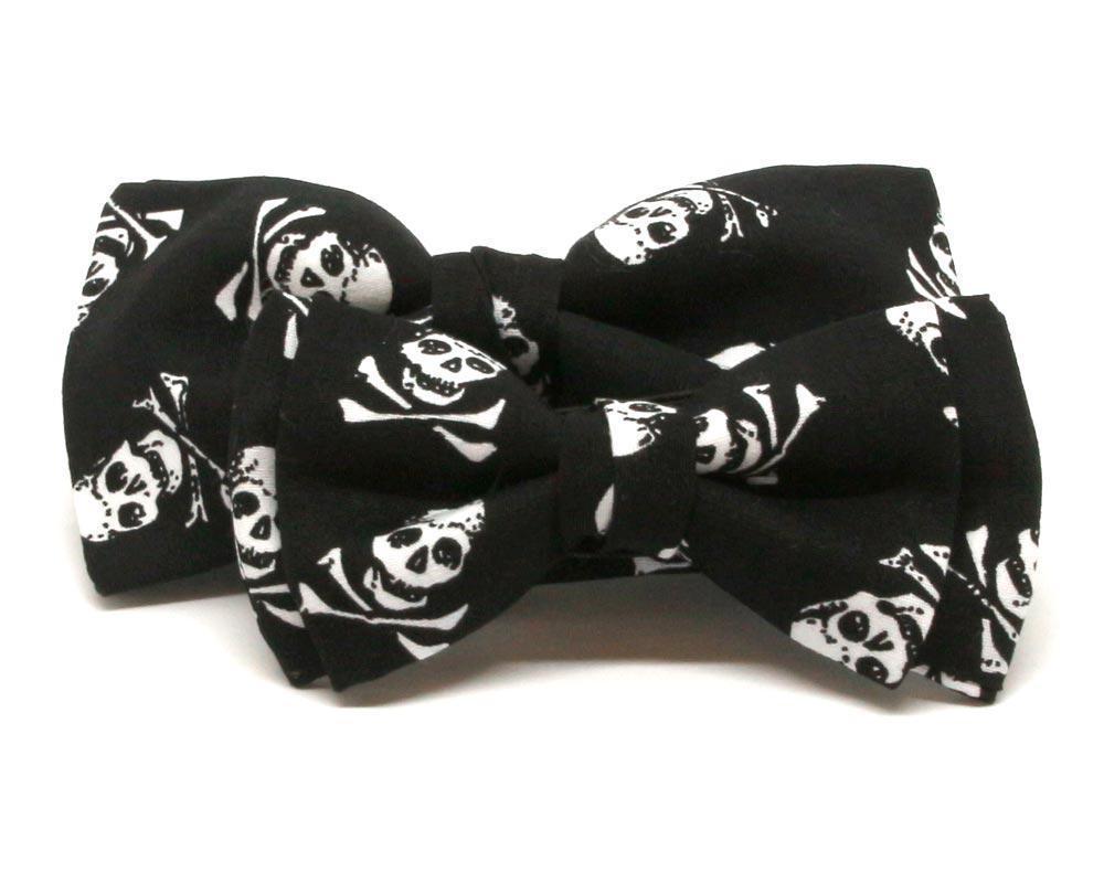 Pajarita Pirate Skull Negro