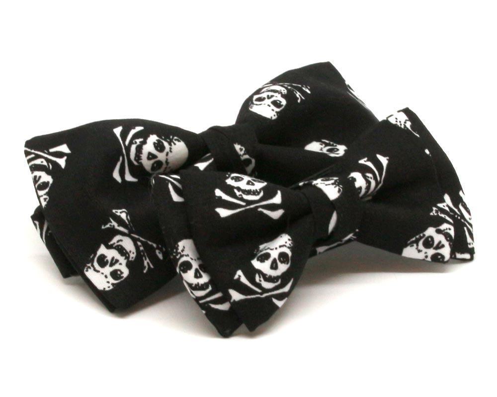 Pajarita Pirate Skull Negro