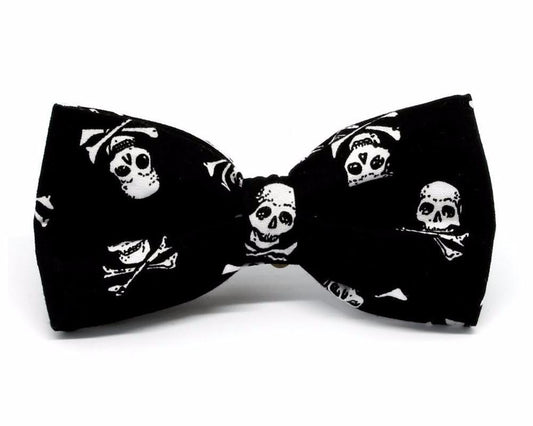 Pajarita Pirate Skull Negro