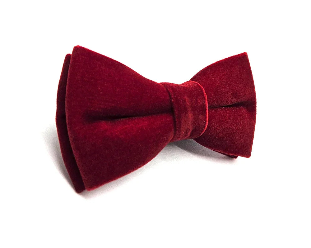 Pajarita Terciopelo Rojo