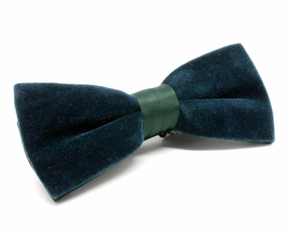 Pajarita Terciopelo y Raso Verde