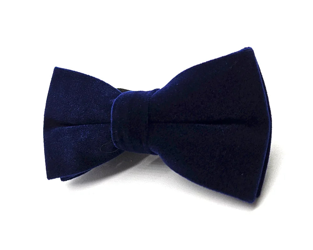 Pajarita Terciopelo Azul Oscuro