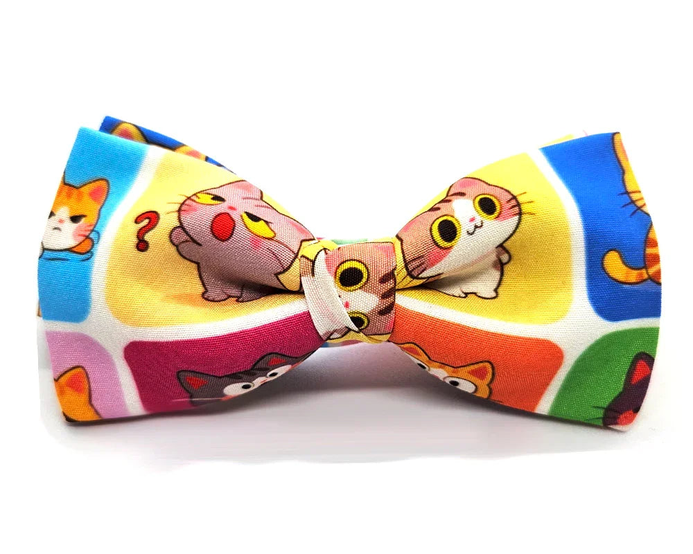 Pajarita Multicolor Gatos 🆕