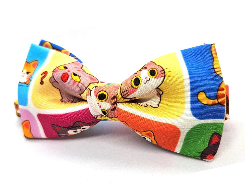 Pajarita Multicolor Gatos 🆕