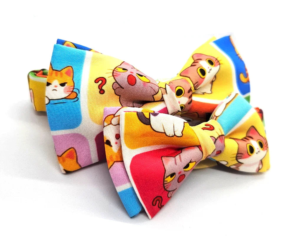 Pajarita Multicolor Gatos 🆕