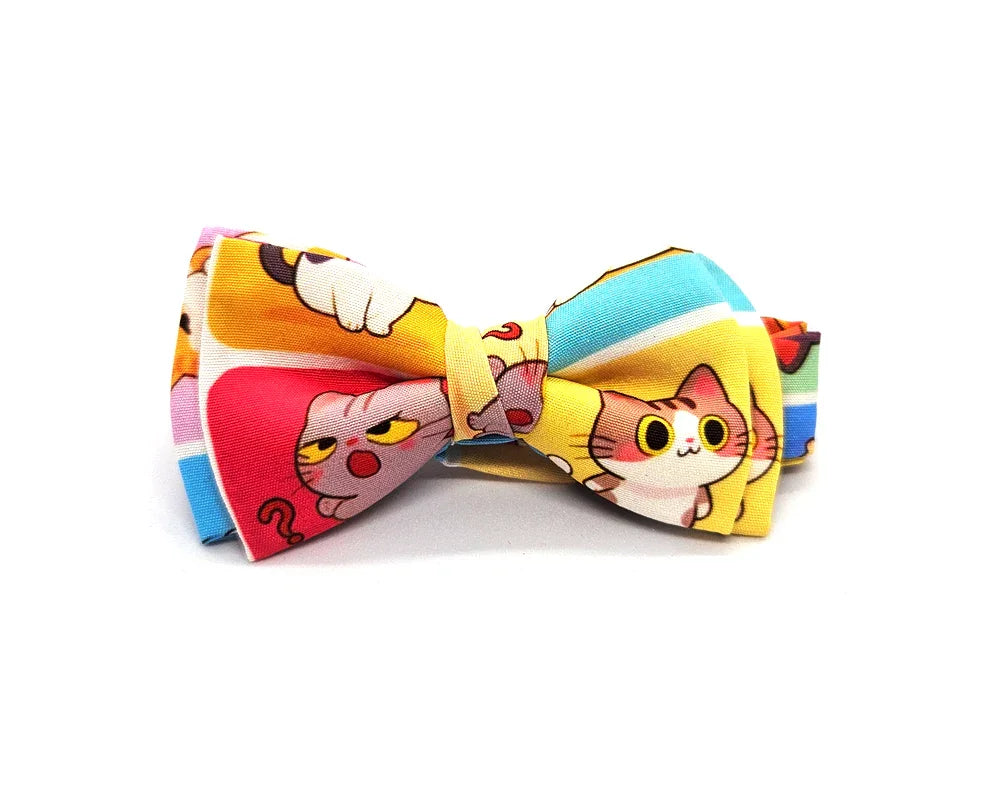 Pajarita Multicolor Gatos 🆕