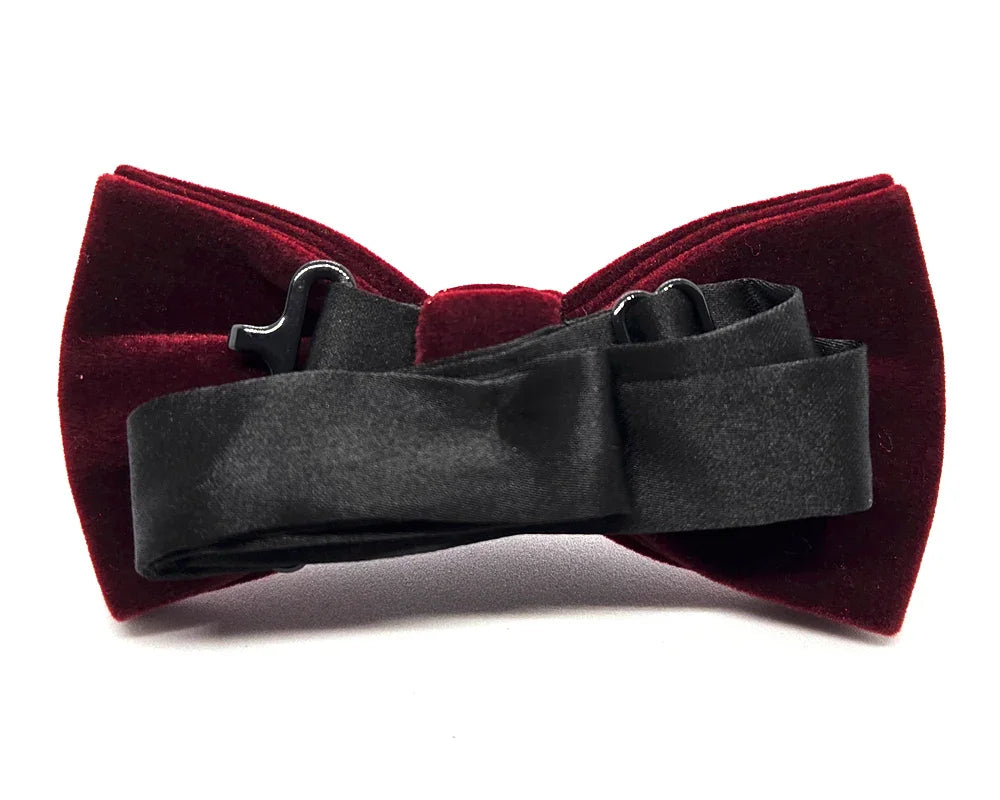 Pajarita Terciopelo Granate