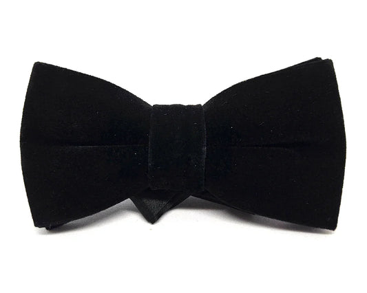 Pajarita Terciopelo Negro