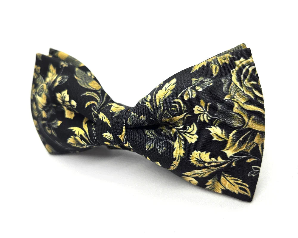 Pajarita Rosas fondo Negro 🆕 - Pitas, Pitas Pajaritas | Pajaritas originales y muy frikis