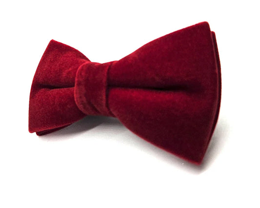 Pajarita Terciopelo Rojo