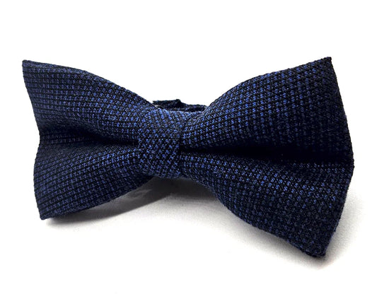 Pajarita Negro y Azul Texturizado